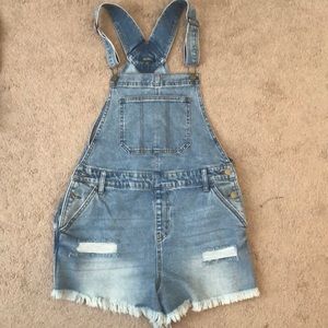 Wild fable short overalls shortalls size medium